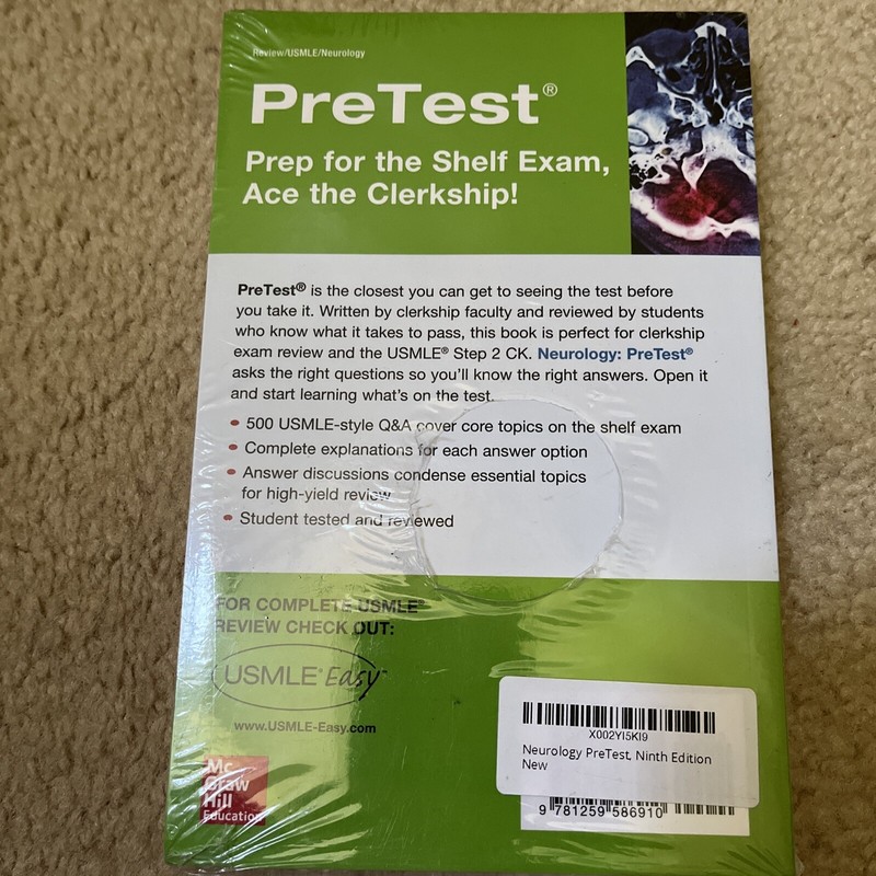 NEUROLOGY PRETEST, NINTH EDITION By David Anschel **BRAND NEW** gallery