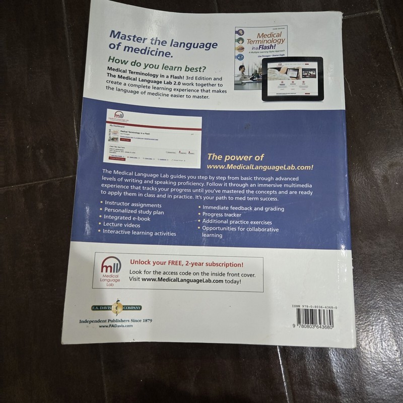 Medical Terminology in a Flash! : A Multiple Learning Styles Approach by Lisa... gallery