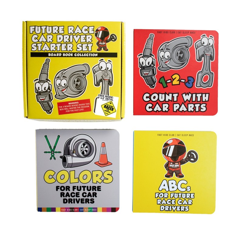 Future Race Car Driver Books Box Set (Baby, Children’s, Toddler Book)