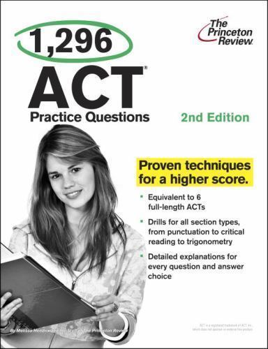 College Test Preparation Ser.: 1,296 ACT Practice Questions, 2nd Edition by…