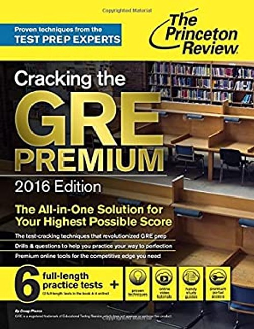 Cracking the GRE Premium 2016 Paperback Princeton Review Staff