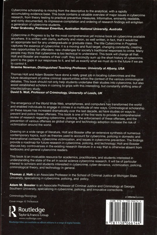 Cybercrime in Progress : Theory & Prevention of Tech-Enabled Offenses VERY GOOD gallery