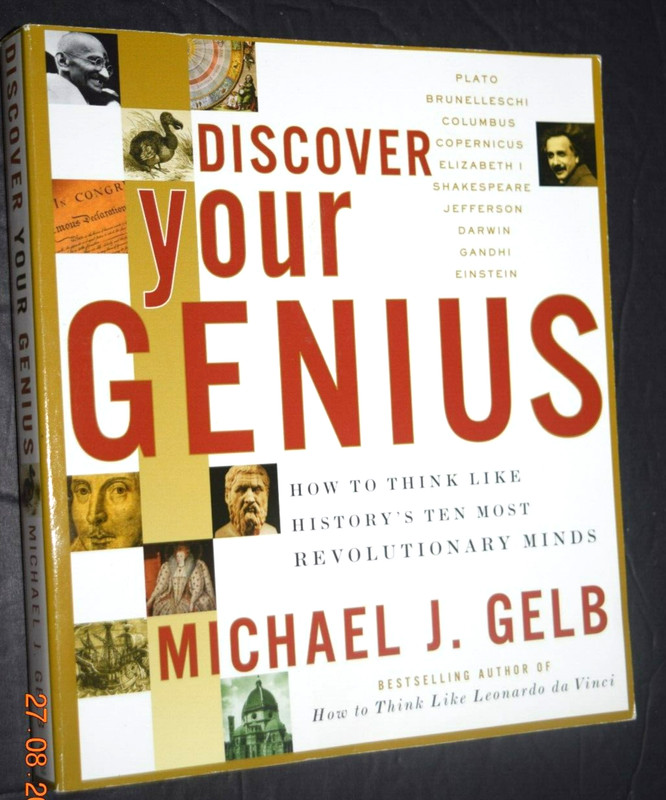 «DISCOVER YOUR GENIUS – Think Like ….,» Soft Cover Book, 356 Pages Like-New