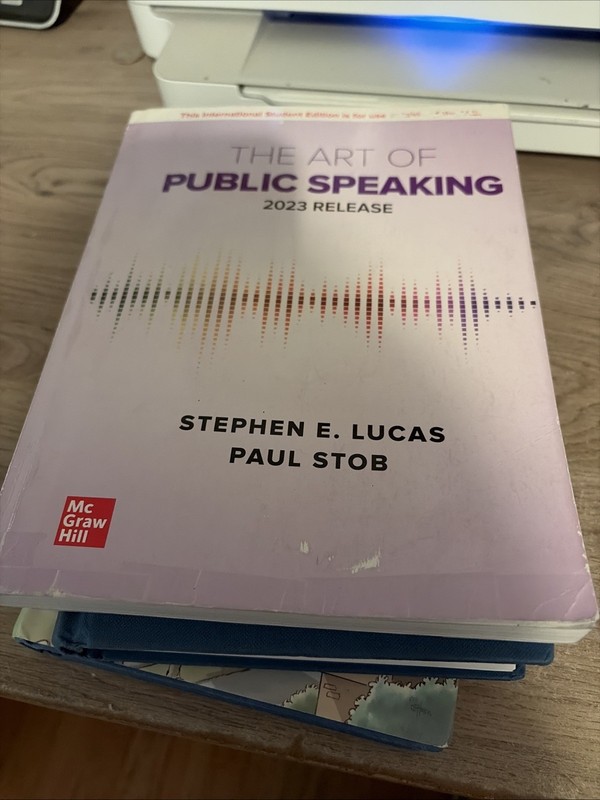 ISE The Art of Public Speaking: – 2023 Release Stephen Lucas; 13TH – Very Good