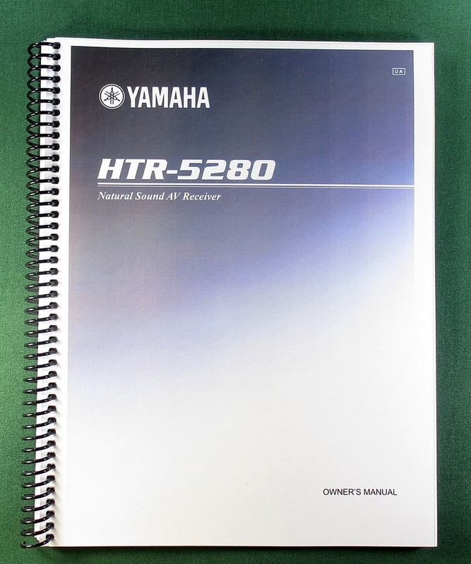 Yamaha HTR-5280 Instruction Manual: 78 Pages & Protective Covers!
