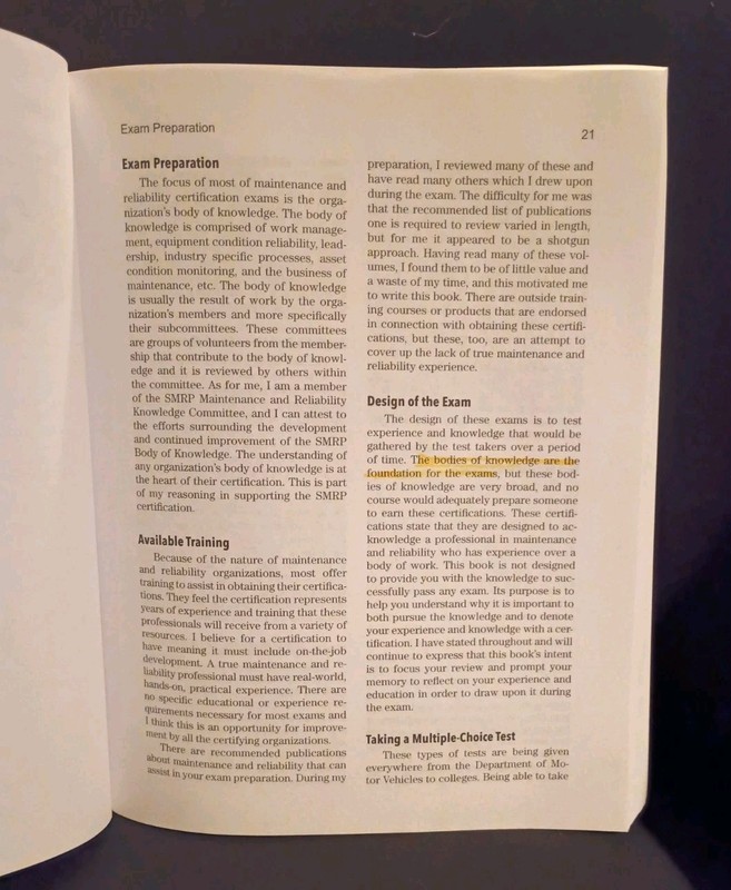 Maintenance and Reliability Certification Exam Guide by Dr. Wright, Nathan C gallery