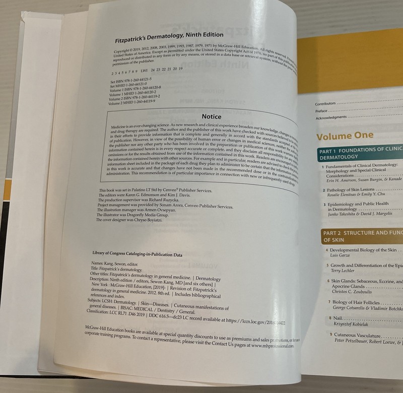 FITZPATRICK'S DERMATOLOGY 9TH EDITION, VOLUME 1 - INTERNATIONAL EDITION gallery