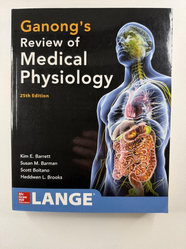 Ganong's Review Of Medical Physiology 25th Ed Barrett PB McGraw-Hill Textbook