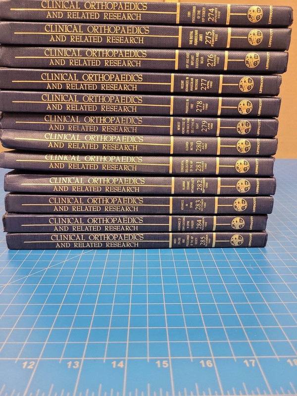 Clinical Orthopaedics and Related Research 1992 Full Year Issues 274-285 Hardcov