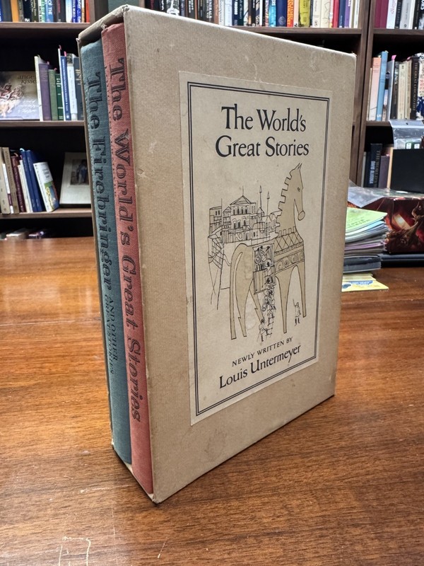 The World's Great Stories by Louis Untermeyer Box Set M. Evans 1964 Hardcovers
