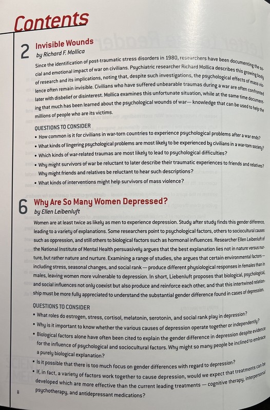 Scientific American Psychology Reader to Accompany Abnormal Psychology (2001) FS gallery