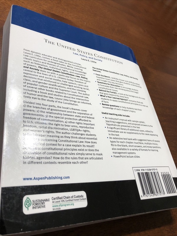 The United States Constitution : Law, Policy, and Society (Laura E. Little) gallery
