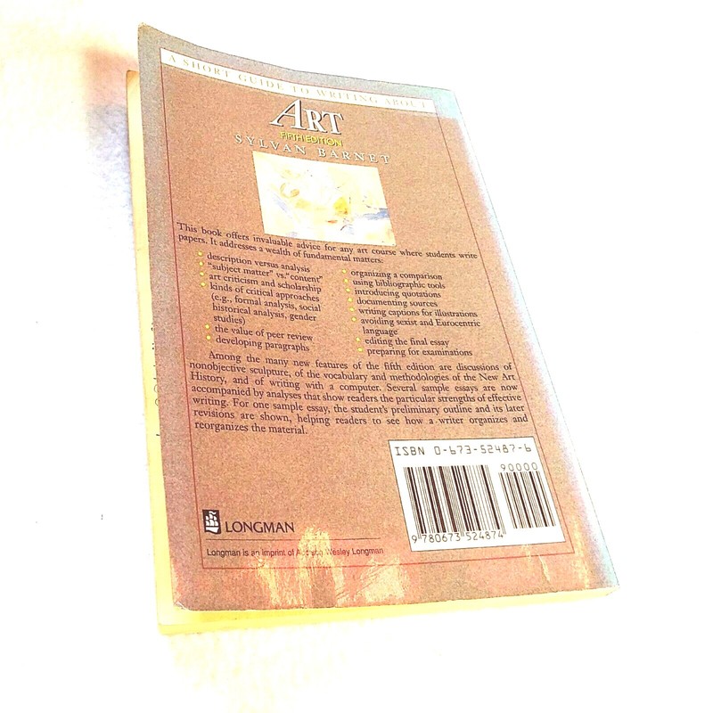 A Short Guide to Writing About Art | Sylvan Barnet | Paperback | Art Writing gallery