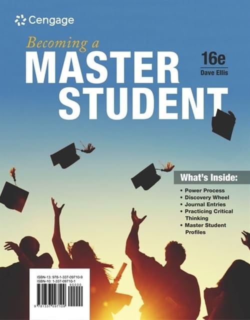 Becoming a Master Student (Textbook-Spe…, Ellis, Dave