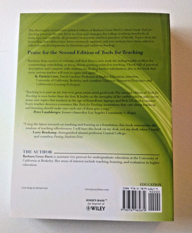 Tools for Teaching 2nd Ed Barbara Gross Davis Teaching Guide Book NEW gallery