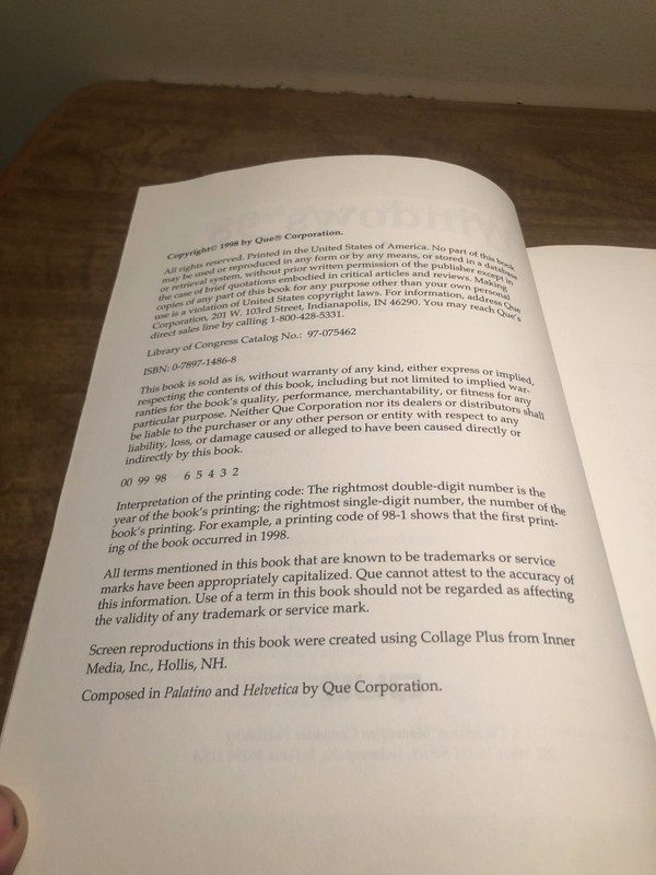 Windows 98 6-in-1 (6 in 1 (Que)) by Jane Calabria and Dorothy Burke PB gallery