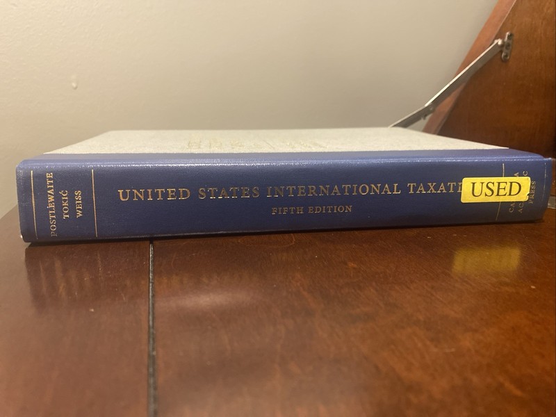 United States International Taxation (Fifth Edition) - Used gallery