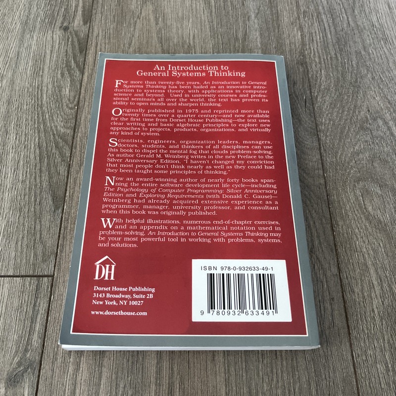 Introduction to General Systems Thinking by Gerald M. Weinberg (2001, Trade... gallery