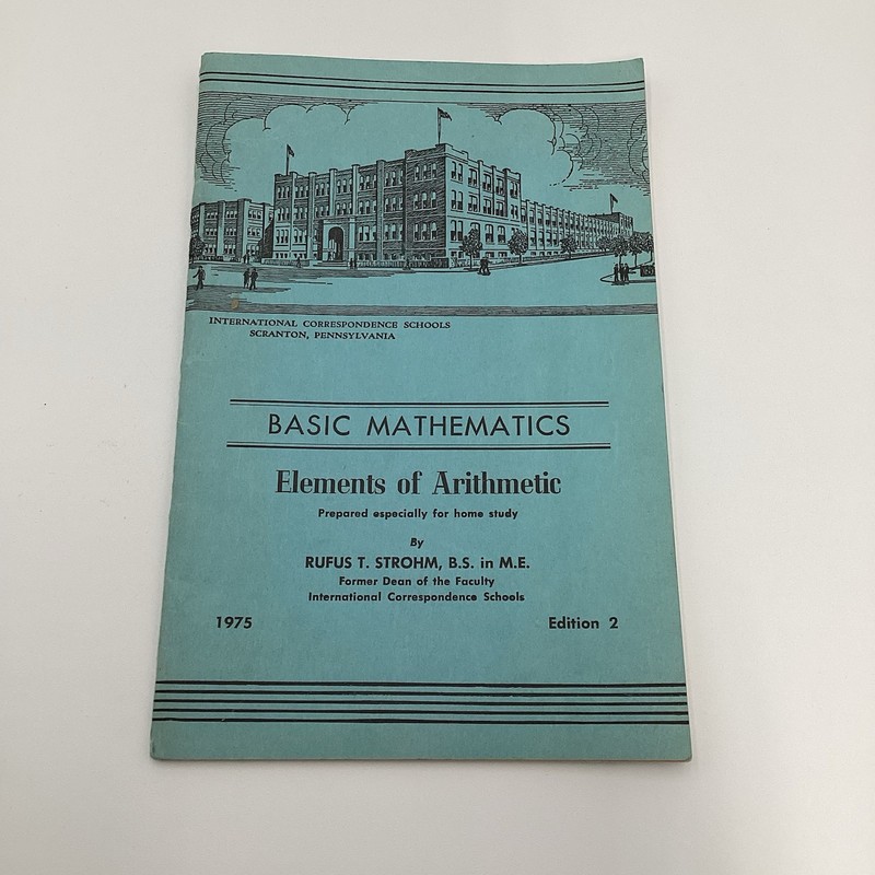 1952 Basic Math Elements Of Arithmetic International Correspondents School