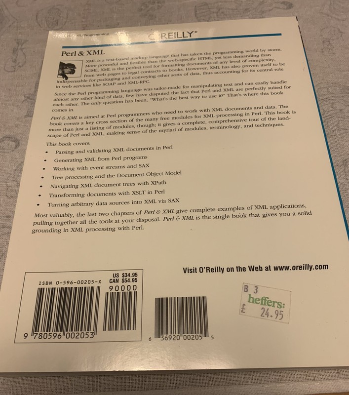 Perl and XML. Erik T. Ray & James McIntosh. Very Good Condition gallery