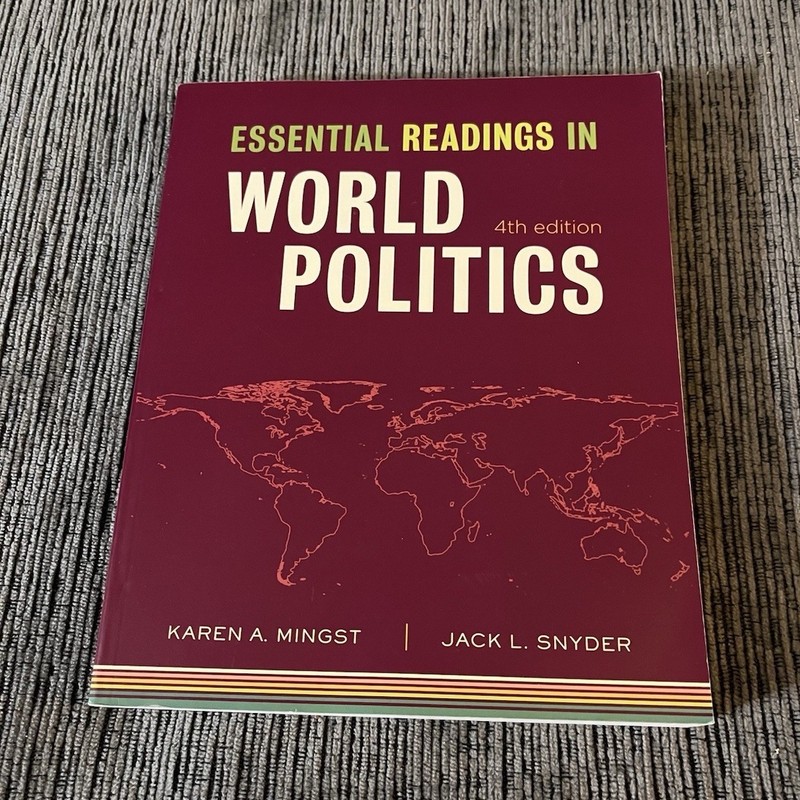 W. W. Norton Essential Readings in World Politics 4th Ed Paperback Mingst Snyder