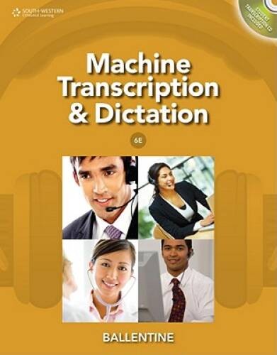 Machine Transcription & Dictation (with CD-ROM) – Paperback – GOOD