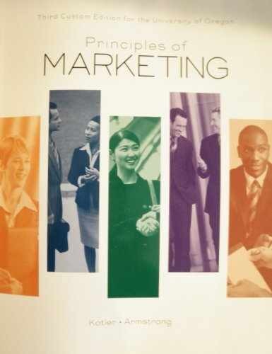 Principles of Marketing Third Custom Edition – Unknown Binding – Acceptable e