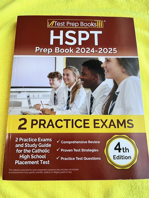 HSPT Prep Book 2023-2024 : 2 Practice Exams and Study Guide for the Catholic…