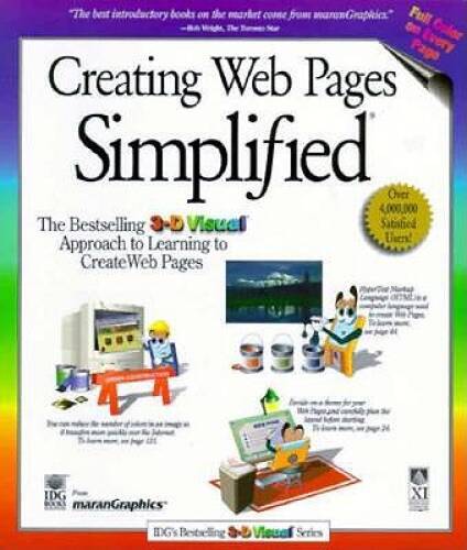 Creating Web Pages Simplified (3-D Visual Series) – Paperback – GOOD