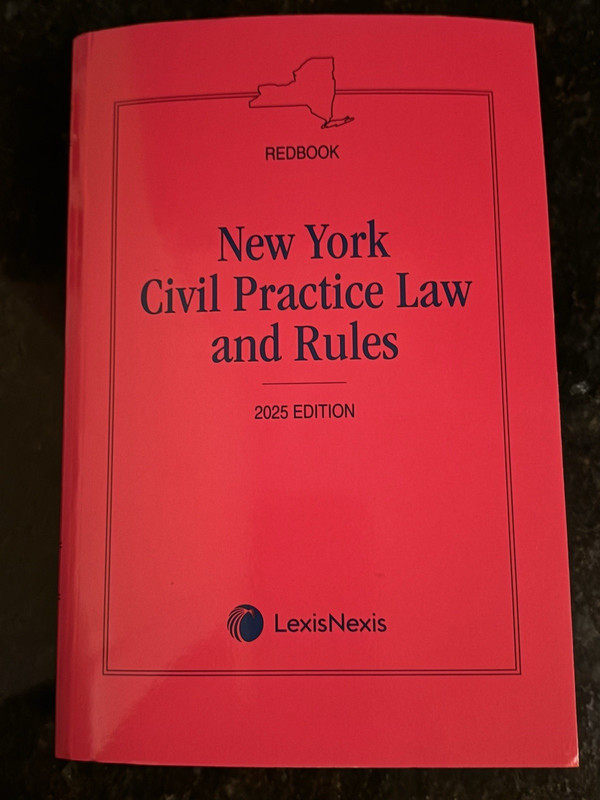2025 New York Civil Practice Law and Rules Redbook – LexisNexis