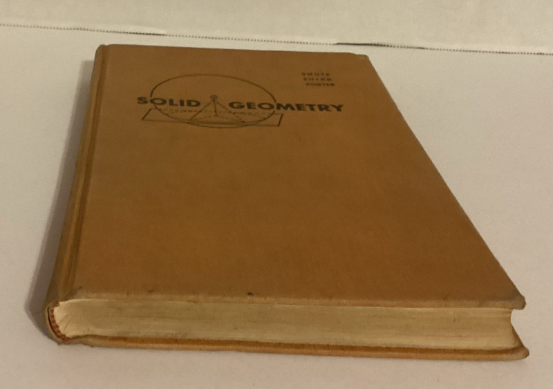 1957 Solid Geometry By Shute Shirk & Porter Hardcover American Book Company gallery