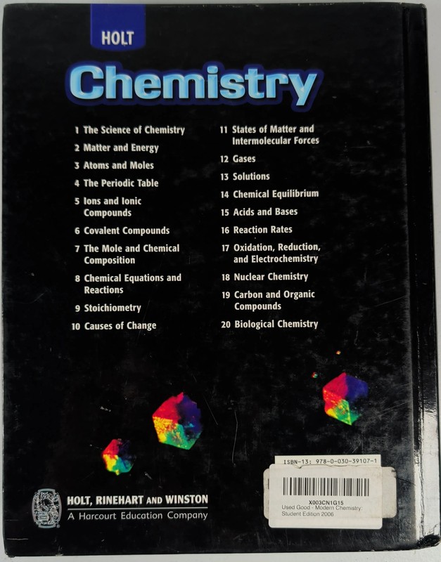 Chemistry Hardcover HMH gallery