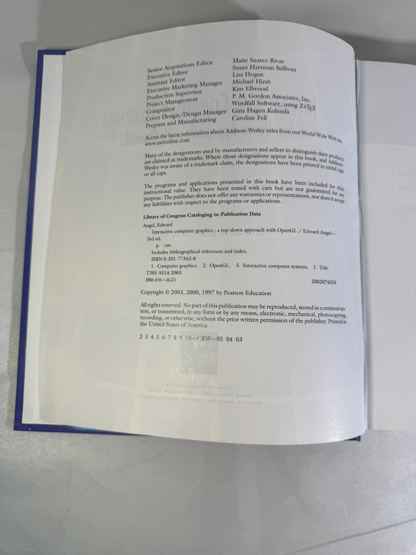Interactive Computer Graphics: A Top-Down Approach with OpenGL 3rd Ed No Disk gallery