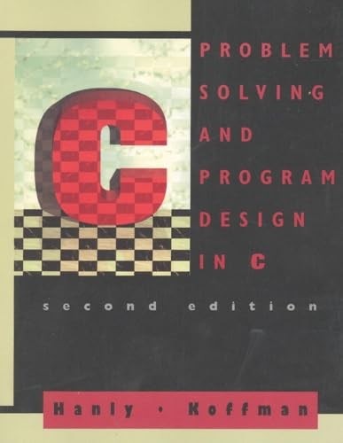 Problem Solving and Program Design in C