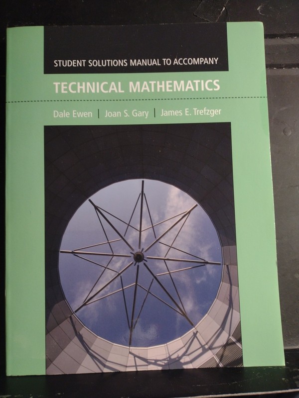 Student Solutions Manual to Accompany Technical Mathematics 2nd Ed 337 Pages VG+