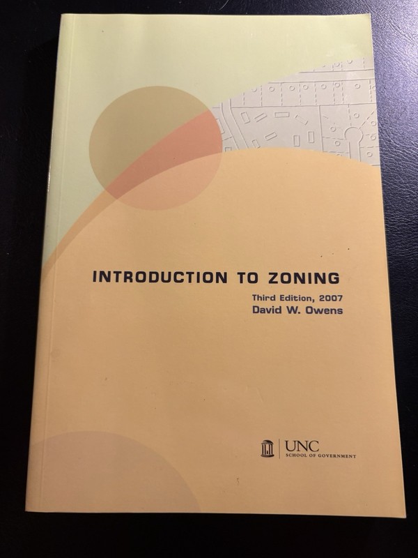Introduction To Zoning David W Owens 2007 UNC School Government Land Use