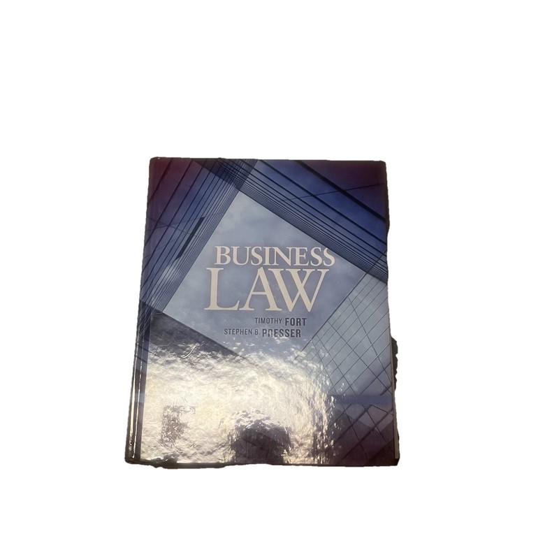 Business Law (Coursebook) Hard Cover Timothy Fort Stephen Presser Good Condition