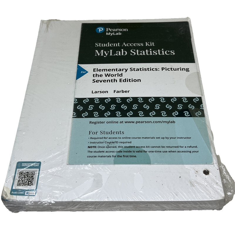 Pearson Elementary Statistics 7th Edition Loose Leaf Binder My Lab Access READ gallery