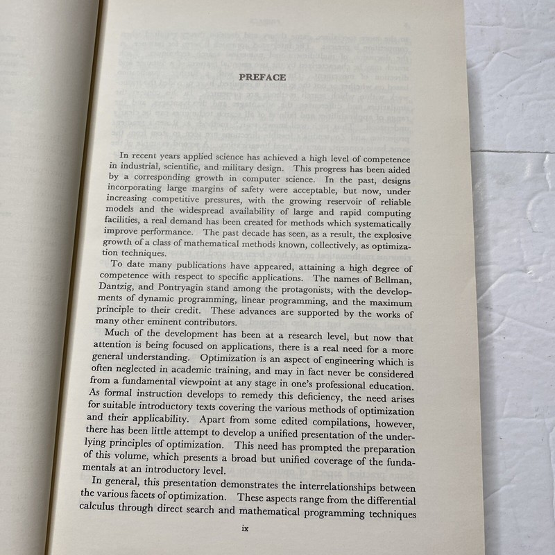First Edition Optimization Theory and Practice Beveridge Schechter 1970 Vintage gallery