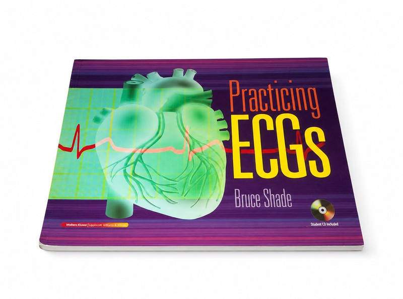McGraw-Hill Practicing ECGs Bruce Shade 2007 Paperback Textbook w/ Student CD