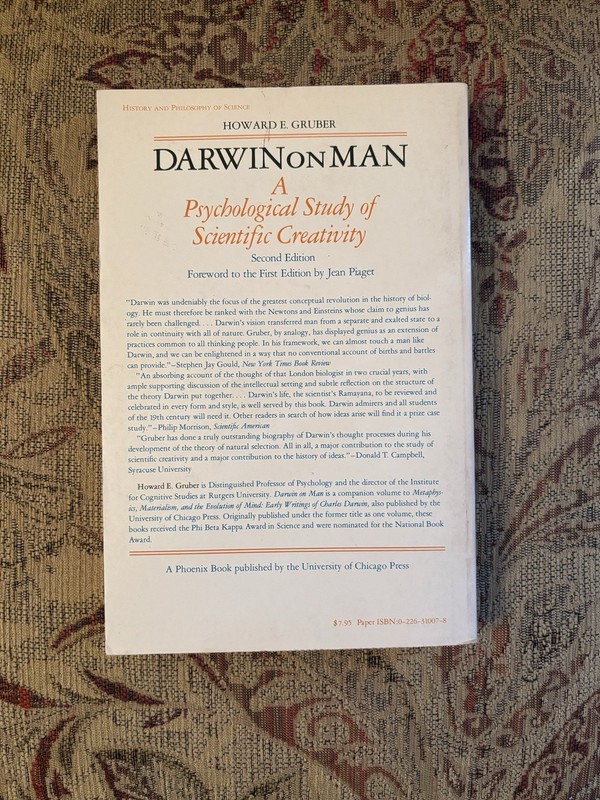 Darwin on Man Psychological Study Scientific Creativity Howard Gruber 1981 2nd E gallery