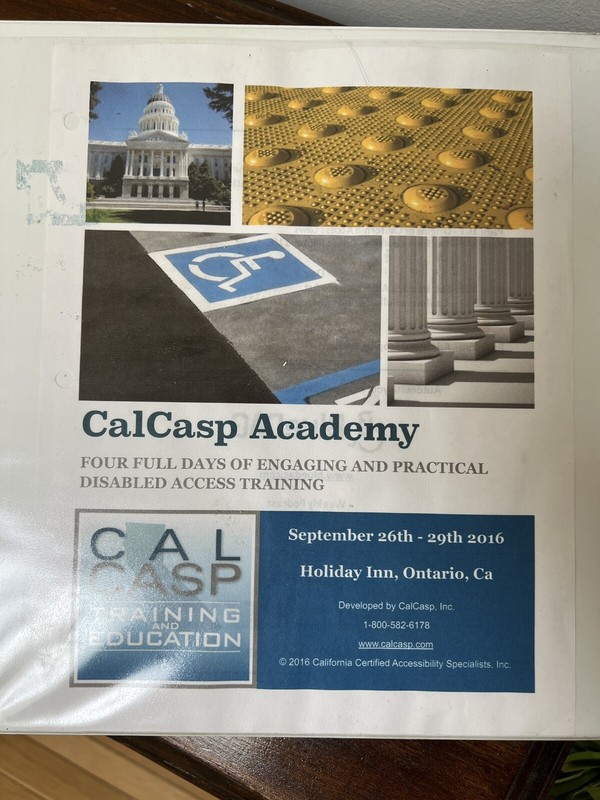 CalCasp Academy Seminar Binder – Comprehensive Disabled Access Training Material gallery