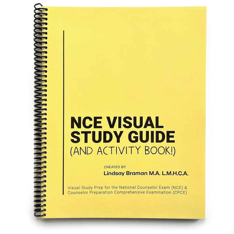 NCE Visual Study Guide & Activity Book by Lindsay Braman - Spiral-Bound Test Pre gallery