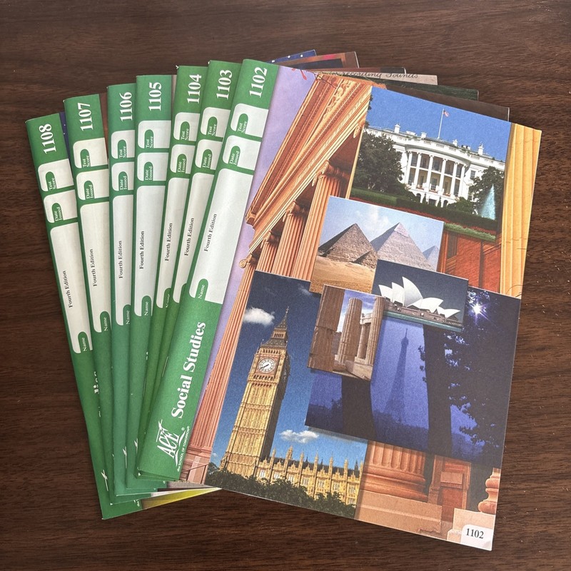 School of Tomorrow Ace Social Studies PACEs Lot Of 7 Unused 4th Edition