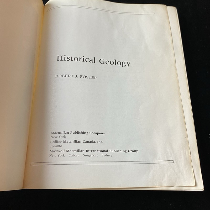 Historical Geology by Robert J. Foster. 1991 Macmillan Pub. PB Textbook gallery