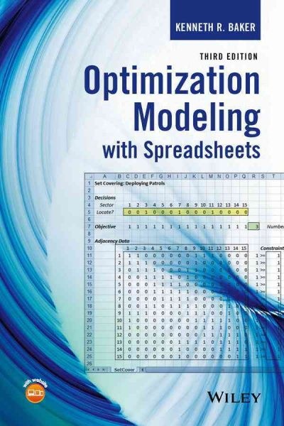 Optimization Modeling With Spreadsheets, Hardcover by Baker, Kenneth R., Bran…