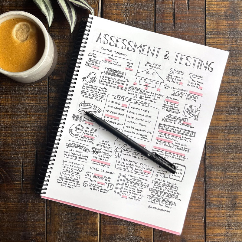 NCE Visual Study Guide & Activity Book by Lindsay Braman - Spiral-Bound Test Pre gallery