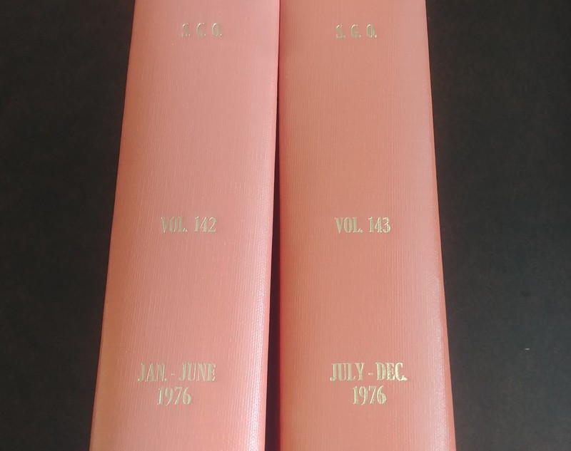 1976 Surgery, Gynecology & Obstetrics Medical Journal Vol. 142 & 143 COMPLETE gallery