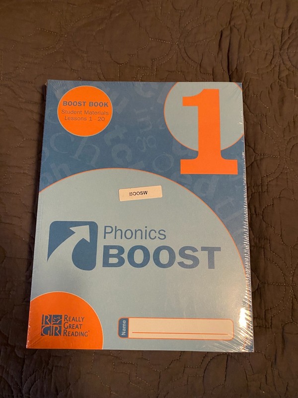 Really Great Reading Phonics Boost 1 Set of 6 Student Workbooks NEW in Plastic
