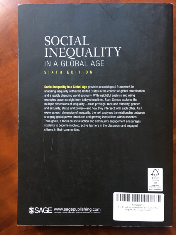 Social Inequality in a Global Age Paperback Scott R. Sernau, 3 pages marked up gallery